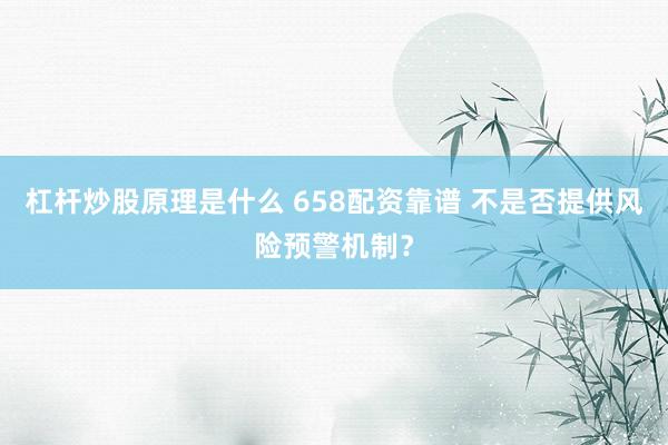杠杆炒股原理是什么 658配资靠谱 不是否提供风险预警机制？
