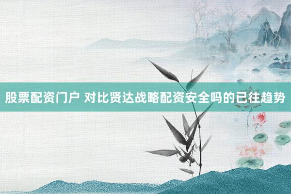 股票配资门户 对比贤达战略配资安全吗的已往趋势